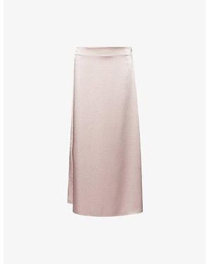 Weekend by Maxmara Angelo Satin Midi Skirt - Pink