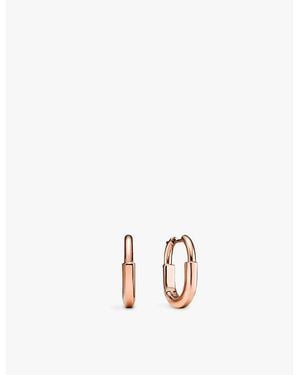 Tiffany & Co. Tiffany Small 18Ct Rose- Hoop Earrings - Metallic