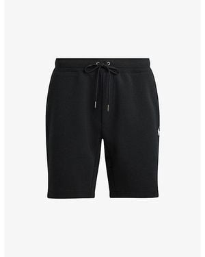 Polo Ralph Lauren Double Knit Logo-Embroidered Cotton-Blend Shorts - Black