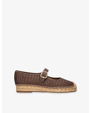 Sam Edelman Mackie Raffia Ballet Flats - Brown