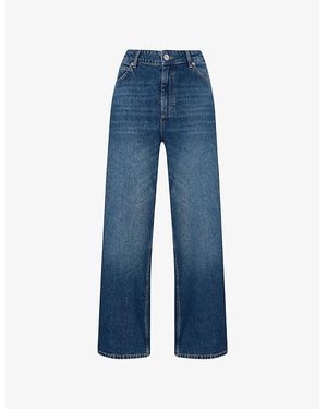 Whistles Straight Ankle-Length Denim Jeans - Blue