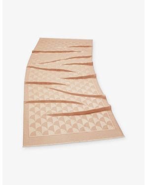 BVLGARI Calla Maxi Silk And Wool-Blend Stole - Natural