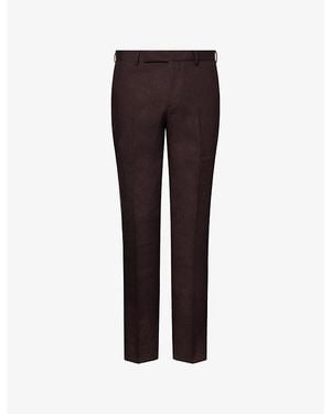 Paul Smith Slim-Leg Linen Trousers - Brown