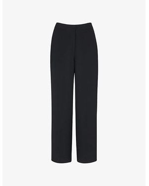 Whistles Ultimate Straight-Leg Woven Trouser - Blue
