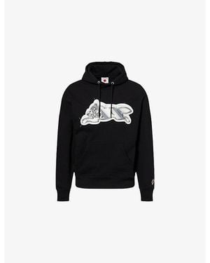 ICECREAM Iced Out Logo-Print Cotton Hoody - Black