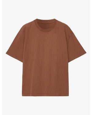 AllSaints Maddox Crewneck Regular-Fit Cotton T-Shirt - Brown