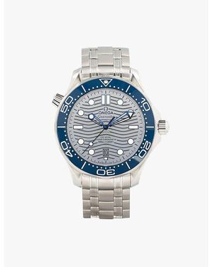 Omega Pre-Loved 210.30.42.20.06.001 Seamaster Diver Steel Automatic Watch - Blue