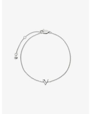 Monica Vinader Initial V Sterling- Bracelet - Metallic