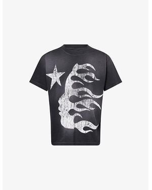 HELLSTAR Classic Short-Sleeves Cotton-Jersey T-Shirt - Black