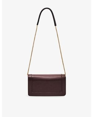 Reiss Talia Leather Cross-Body Bag - Red
