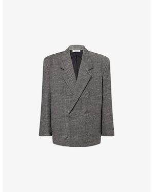 Fear Of God Classic Double-Breasted Woven Blazer - Gray