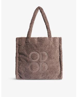 Sweaty Betty Sherpa Logo-Embossed Recycled-Polyester Tote Bag - Brown