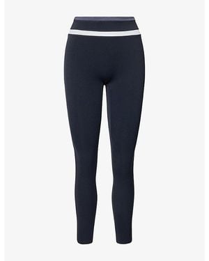 WE Are Tala Contrast-Stripe High-Waisted Leggings - Blue