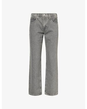 PAIGE Doheny Straight-Leg Denim Jeans - Grey