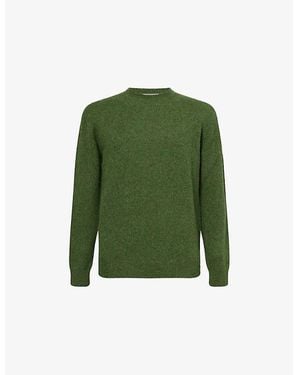 Corneliani Crewneck Silk And Cashmere Sweater - Green