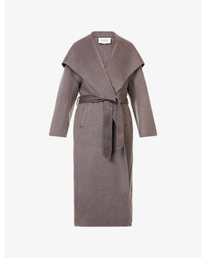 Dissh Lucia Marle Belted Wool-Blend Coat - Brown