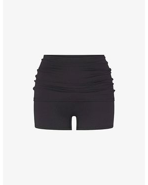 NikeSKIMS Matte 3-Inch Fold-Over Shorts - Black
