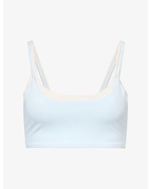 Sisterly Tribe Softsculpt Double-Layer Sports Bra - Blue