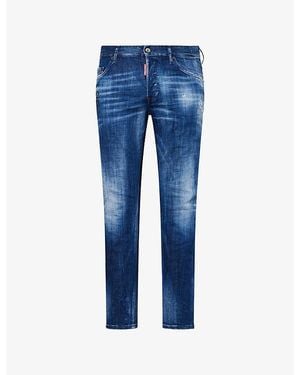 DSquared² Slim-Leg Skater Denim Jeans - Blue