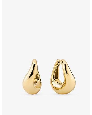 MEJURI Dôme Figure 18Ct Vermeil Hoop Earrings - Metallic