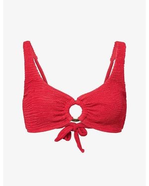 Cheap Monday Barbuda Ring Bikini Top - Red