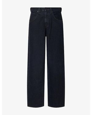 Agolde Fusion Baggy Tapered Corduroy Trousers - Blue