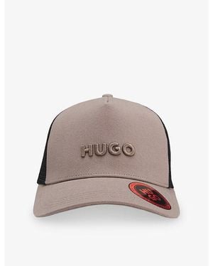 HUGO Logo-Embellished Cotton-Twill Trucker Cap - Multicolour