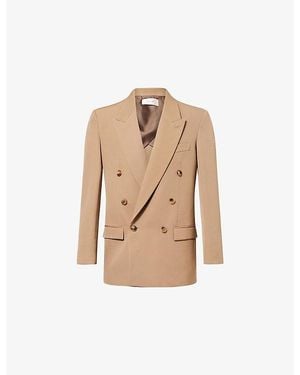 The Row Mazzy Double-Breasted Wool Jacket - Natural