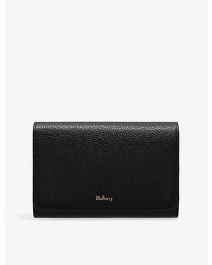 Mulberry Continental Medium Leather Wallet - Black