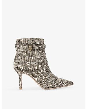 Kurt Geiger Kensington Heeled Ankle Boots - Grey