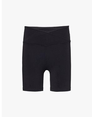 WE Are Tala Dayflex Wrap Stretch-Woven Cycling Shorts - Blue