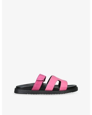 Steve Madden Missile Leather Sandals - Pink