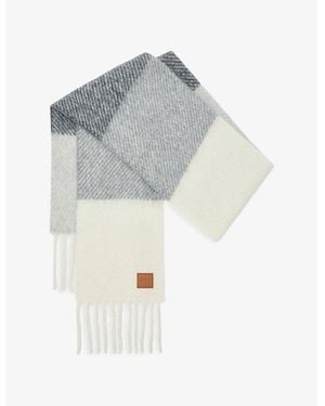 Loewe Colour-Block Alpaca And Wool-Blend Scarf - Multicolor
