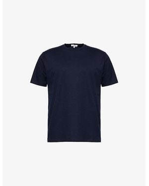 Arne Mercerised Interlock Cotton-Jersey T-Shirt - Blue