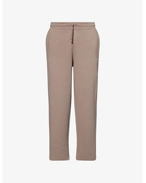 GYMSHARK Crest Straight-Leg Cotton-Blend Jogging Bottoms - Brown