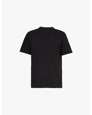 Thrudark Insignia Crewneck Regular-Fit Cotton-Jersey T-Shirt - Black