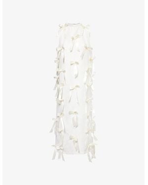 【Sister Jane】drop Bow スノードロップ リボン ドレス Sister Jane Snowdrop all over bows midaxi dress in ivory | ASOS