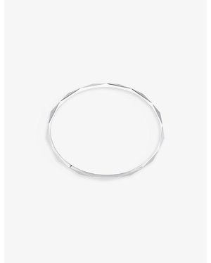 Boucheron Facette 18Ct- Bangle Bracelet - White
