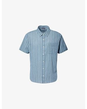 Patagonia A/C Short-Sleeve Cotton Shirt - Blue