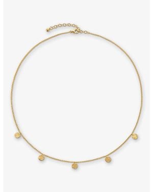 Monica Vinader Mv Siren Muse Station Sterling Necklace - Metallic