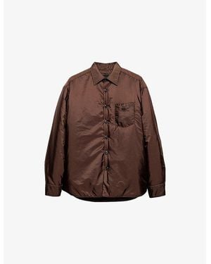 Prada Long-Sleeve Re-Nylon Shirt - Brown