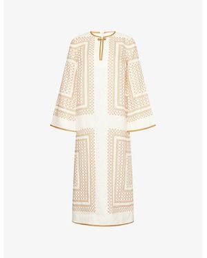 Zimmermann Tunic Relaxed-Fit Linen Midi Dress - Natural