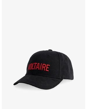 Zadig & Voltaire Klelia Voltaire Cotton Baseball Cap - Black