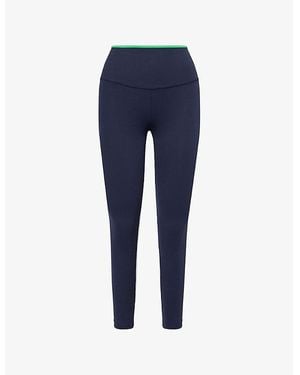 Splits59 Easton Rigor 7/8 High-Rise Stretch-Jersey Leggings - Blue
