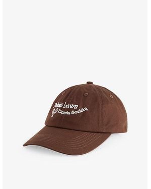 Palmes Angels Six-Panel Cotton Baseball Cap - Brown