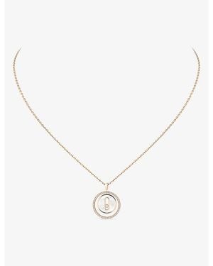 Messika 18Ct- Mother-Of-Pearl And 0.18Ct Diamond Necklace - Metallic