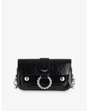 Zadig & Voltaire Kate Branded Leather Wallet Bag - Black