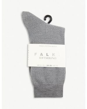 FALKE High-rise Wool Socks - Grey
