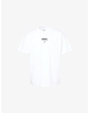 GYMSHARK Gsrc Oversized-Fit Cotton T-Shirt - White