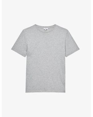 Reiss Bless Crewneck Cotton-Jersey T-Shirt - Gray